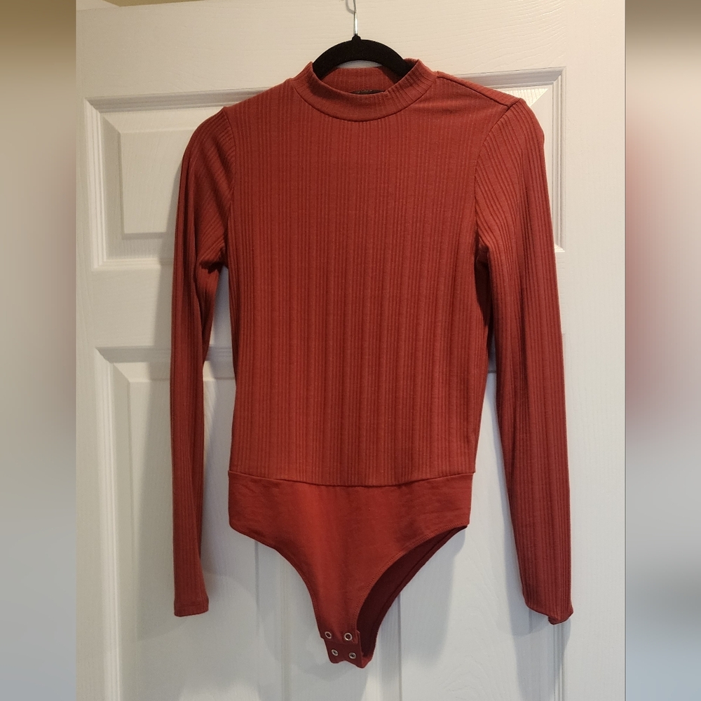 Rust Long Sleeve Bodysuit